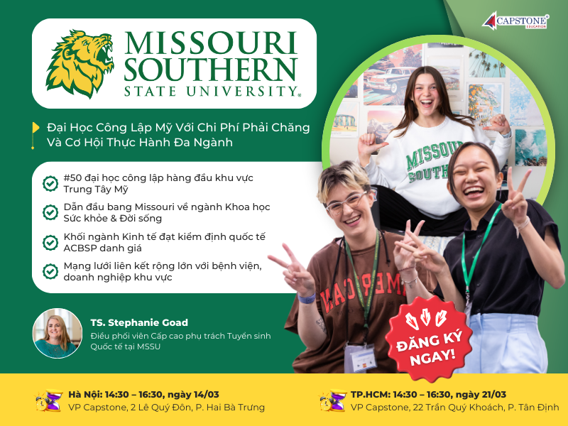 [Coffee Talk] Missouri Southern State University – Đại Học Công Lập Mỹ Với Thế Mạnh Đào Tạo Thực Hành và Chi phí Hợp Lý